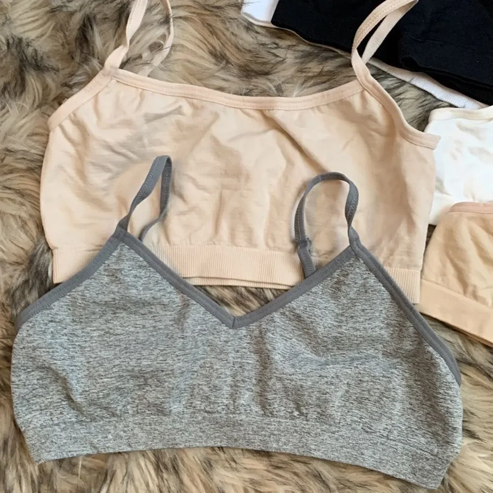 Lot of 7 Preteen bralettes Training Bra 32/M